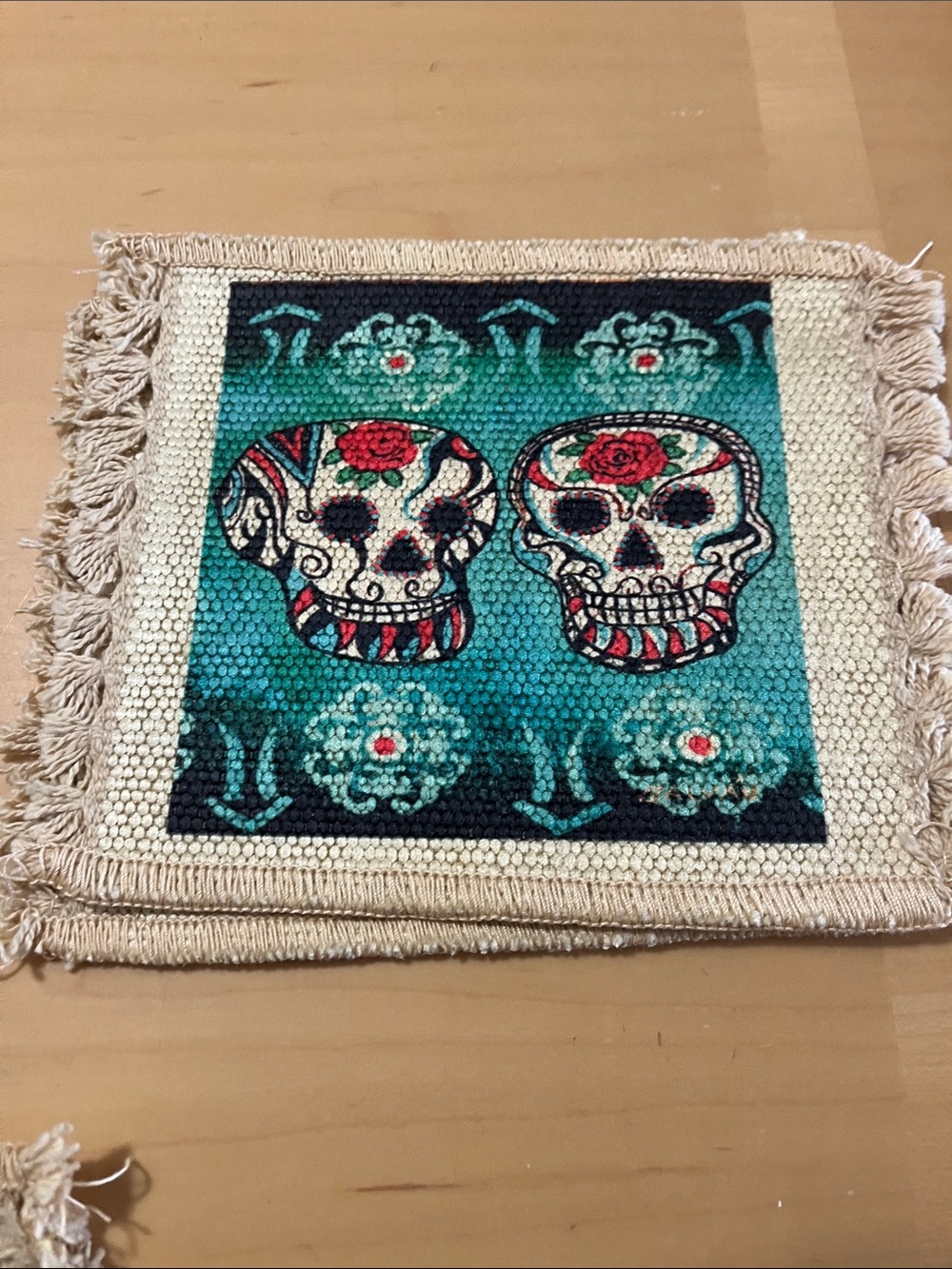 Did de Los Muertos Coasters Set of 2 - Picture 2 of 2